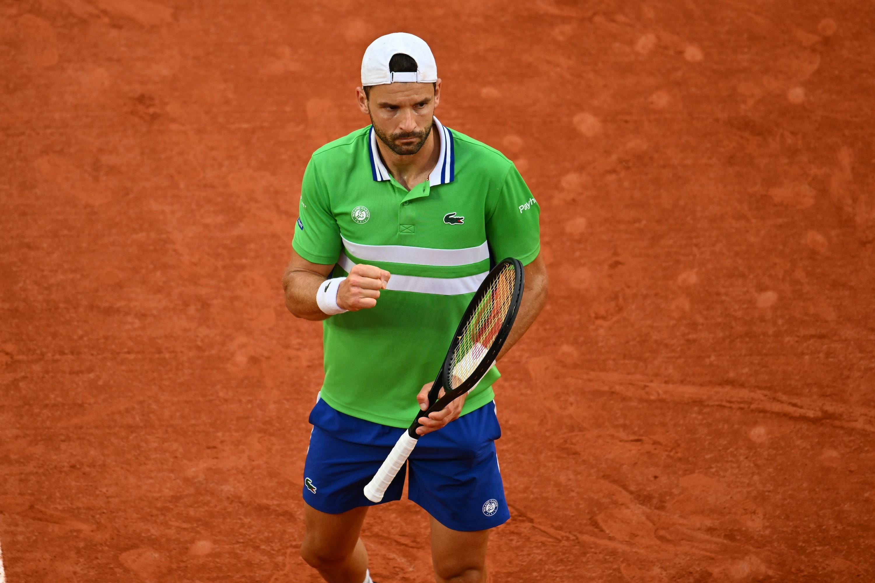 Grigor Dimitrov, huitièmes de finale, Roland-Garros 2024
