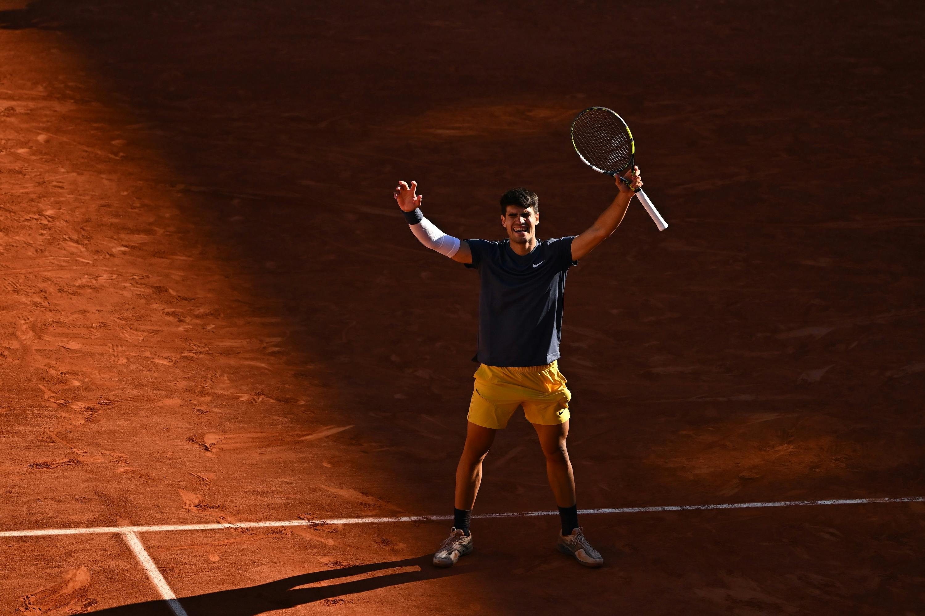 Carlos Alcaraz, semi-final, Roland-Garros 2024