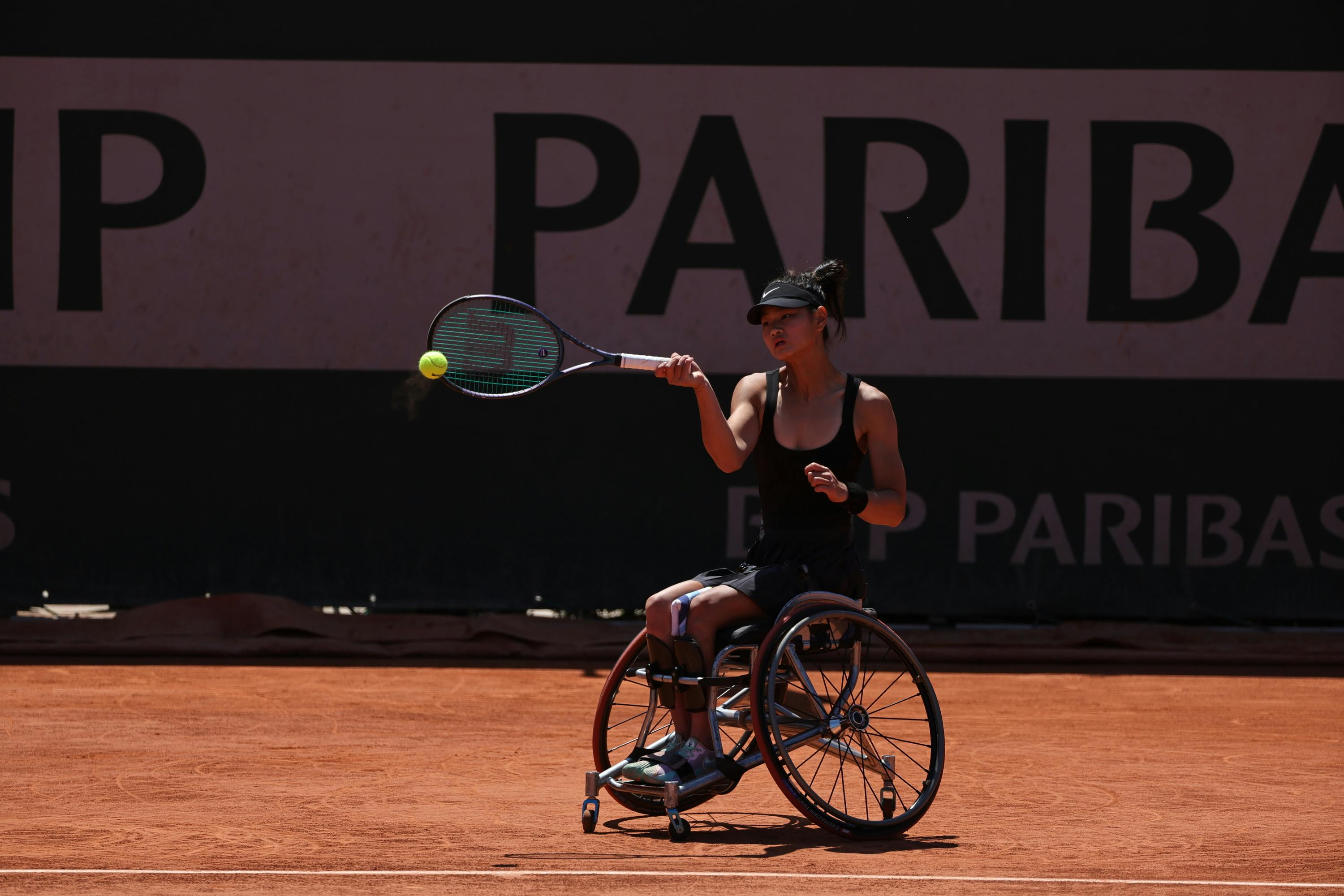 Maylee Phelps, junior girls' wheelchair singles final, Roland-Garros 2024