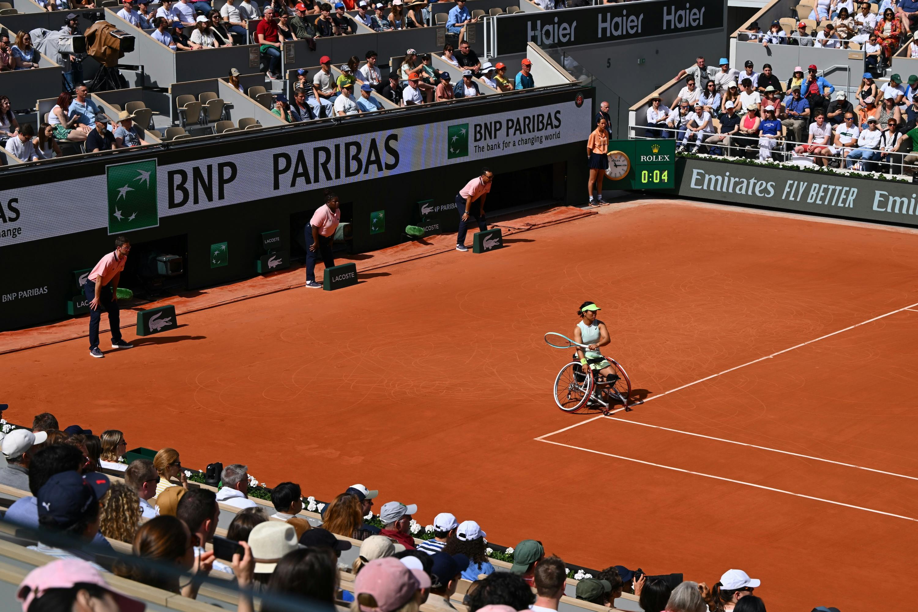 Zhizhen Zhu, women's wheelchair singles final, Roland-Garros 2024