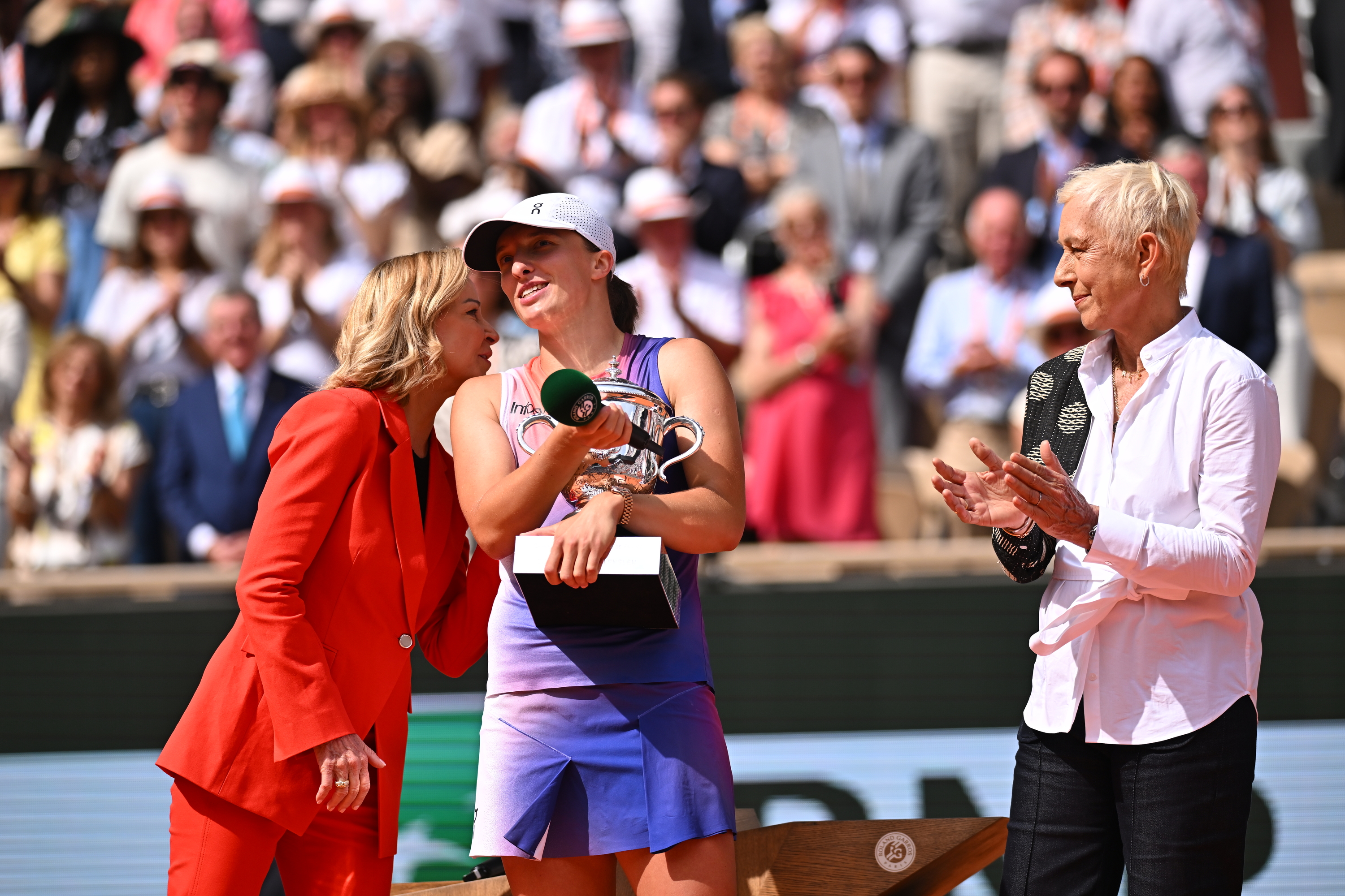 Chris Evert, Iga Swiatek, Martina Navratilova, finale, Roland-Garros 2024