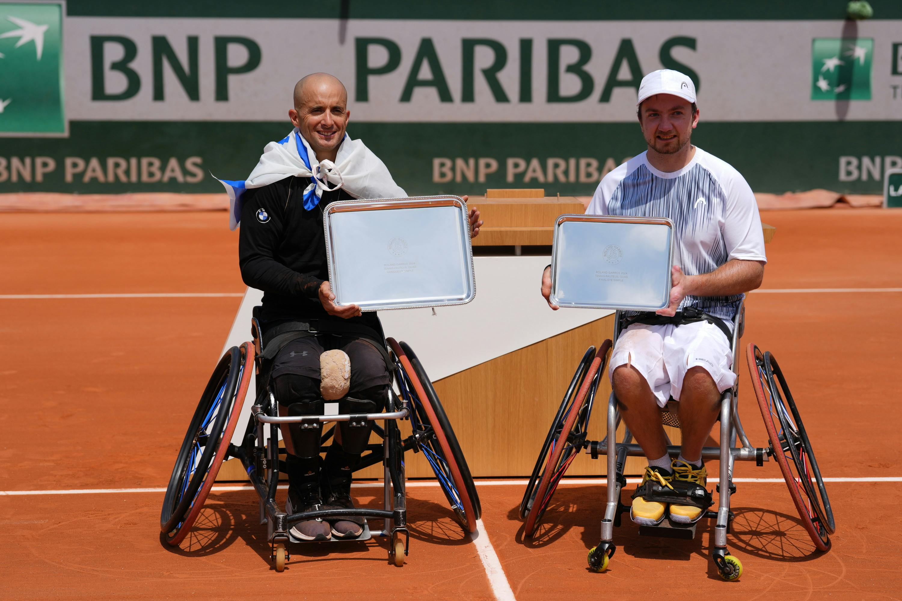Guy Sasson, Sam Schroder, quad, tennis-fauteuil, Roland-Garros 2024 