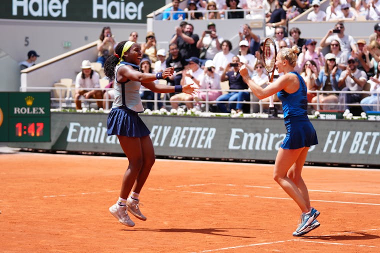 Katerina Siniakova, Coco Gauff, women's doubles final, Roland-Garros 2024