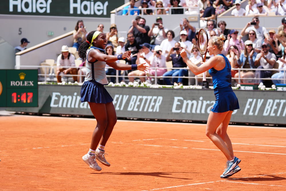 Katerina Siniakova, Coco Gauff, women's doubles final, Roland-Garros 2024