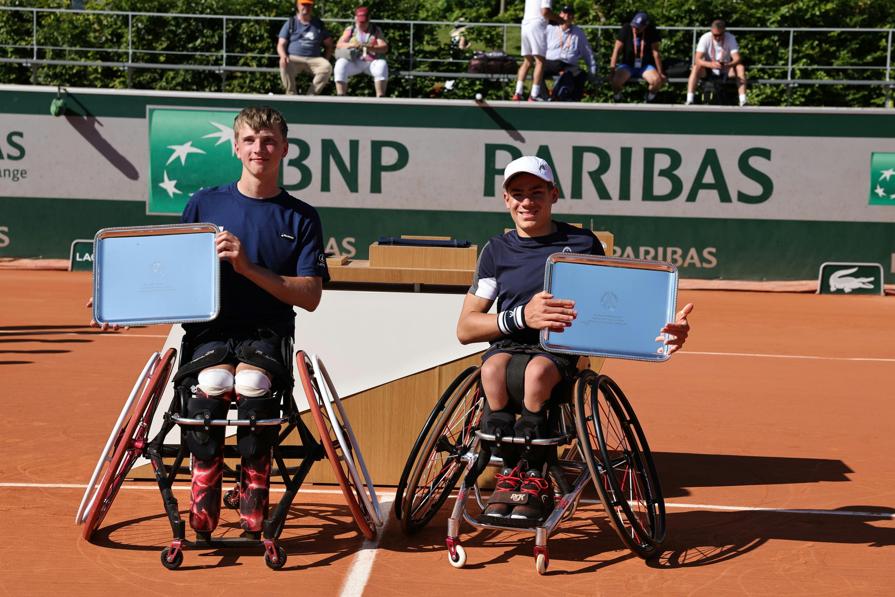 Ruben Harris, Maximilian Taucher, boys' wheelchair doubles final, Roland-Garros 2024
