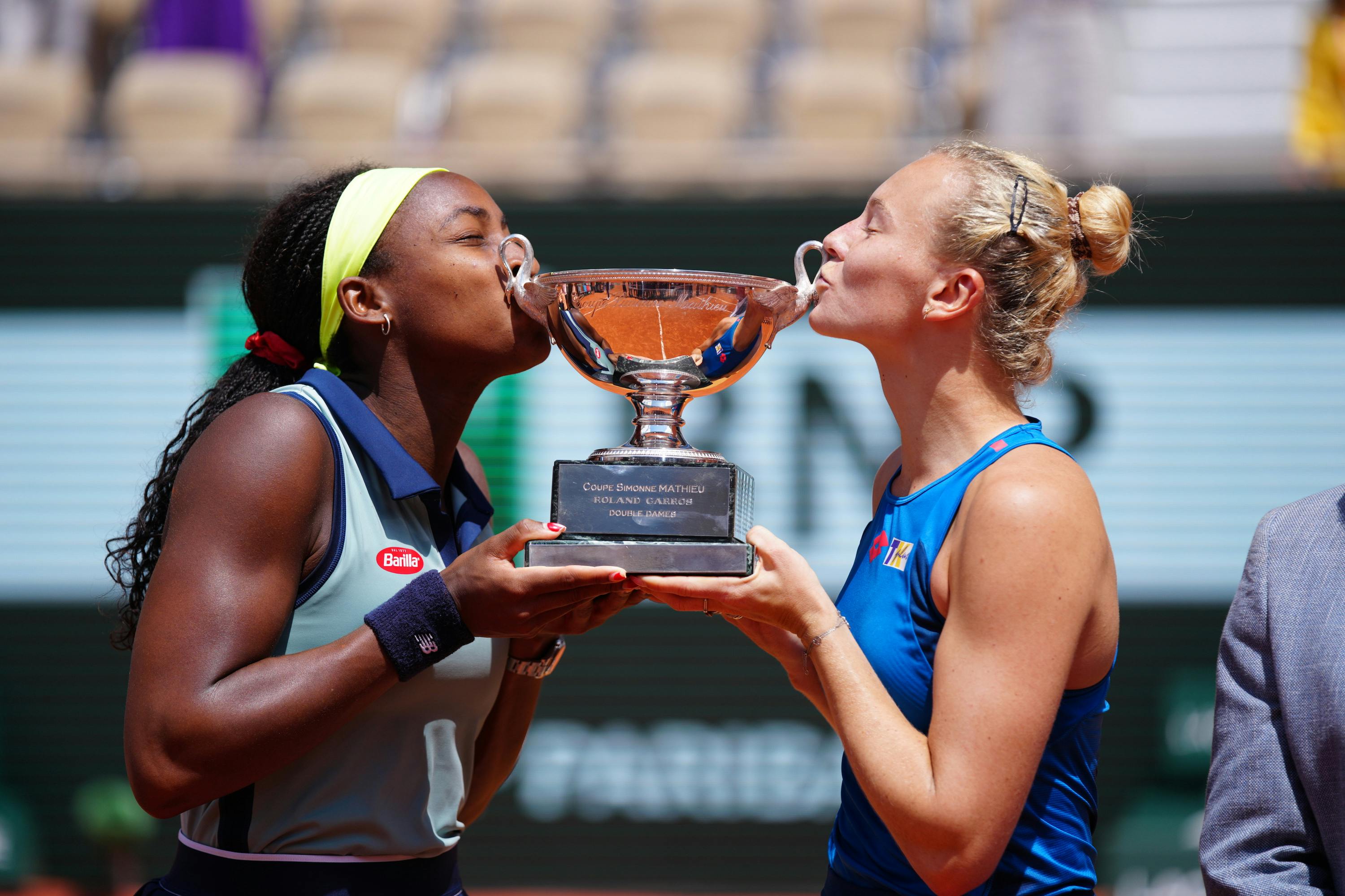 Katerina Siniakova, Coco Gauff, women's doubles final, Roland-Garros 2024