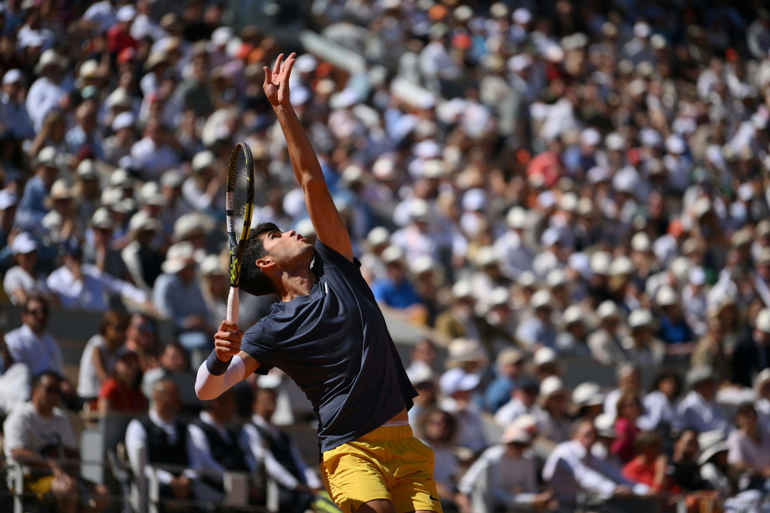 Carlos Alcaraz, men's final, Roland-Garros 2024
