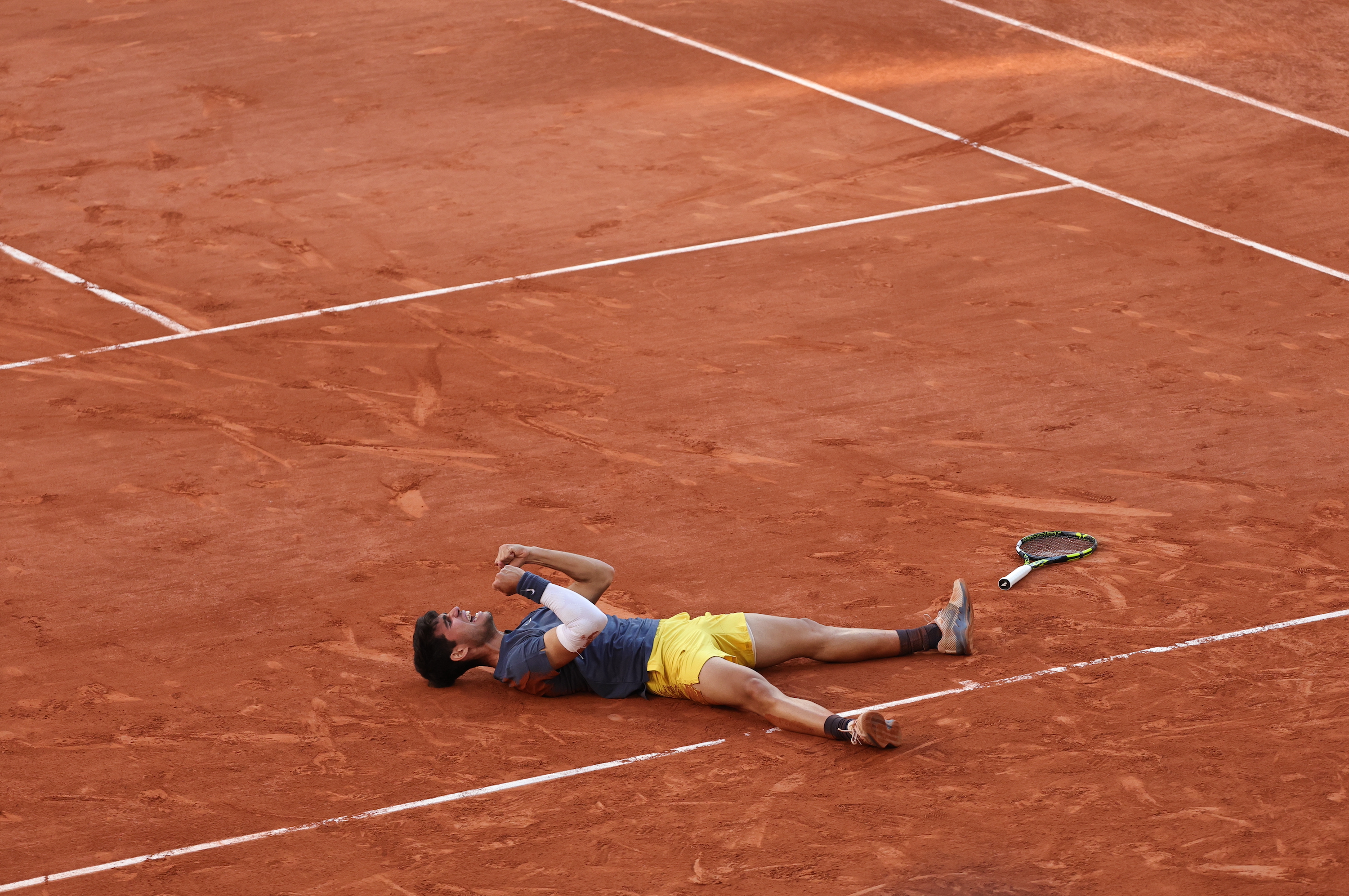 Carlos Alcaraz, men's final, Roland-Garros 2024
