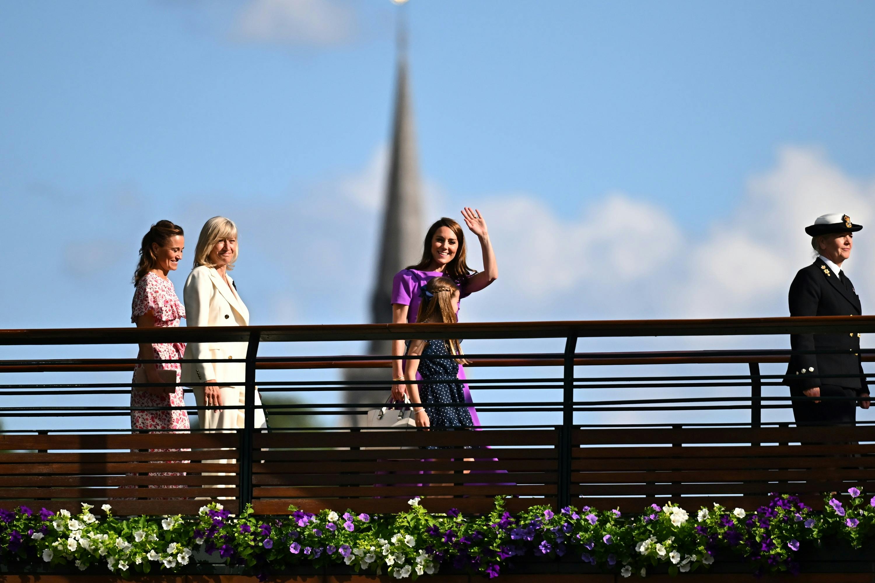 Pippa Middleton, Charlotte Elizabeth Diana & Kate Middleton / Wimbledon 2024