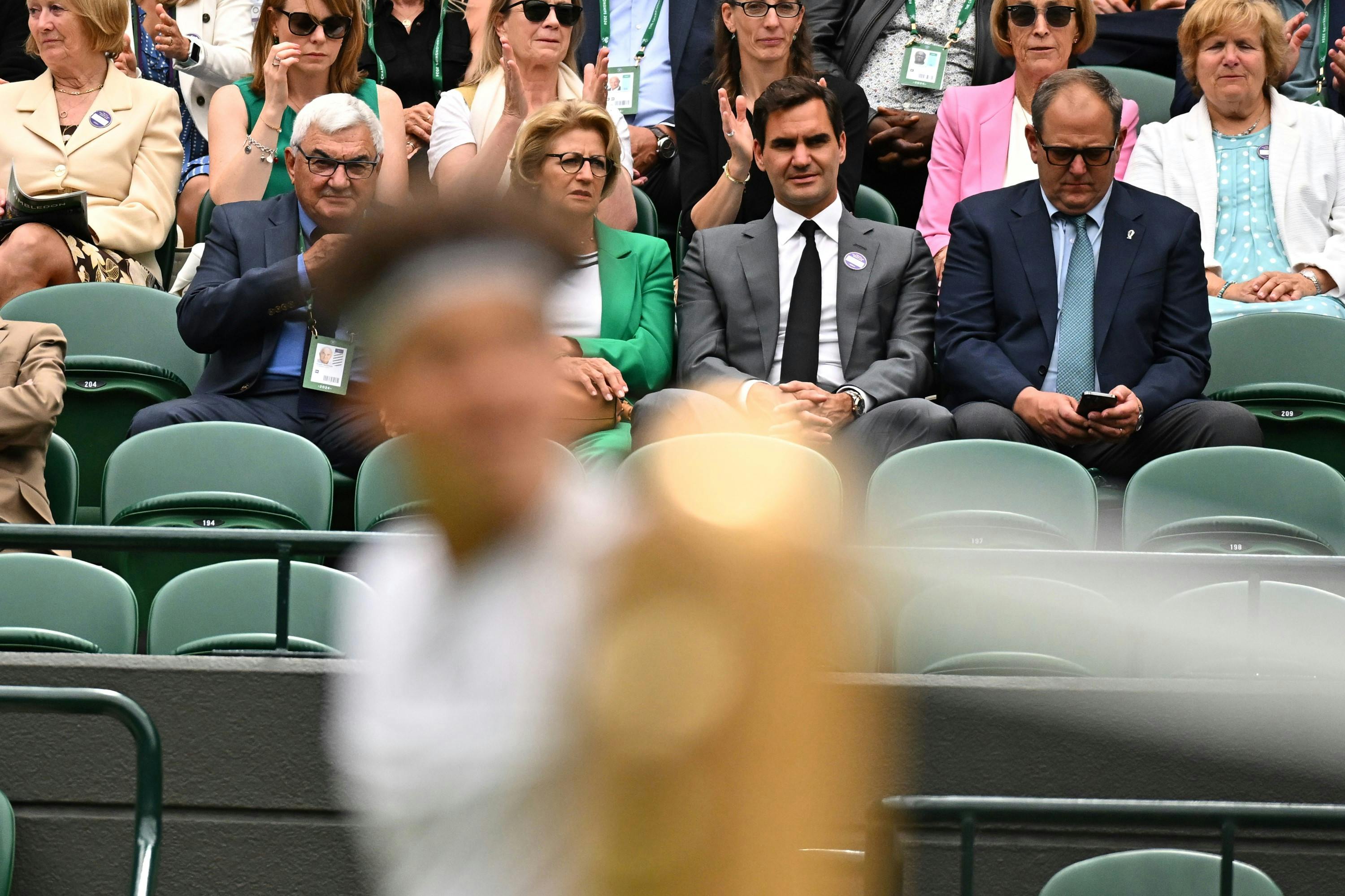 Ben Shelton & Roger Federer / Wimbledon 2024