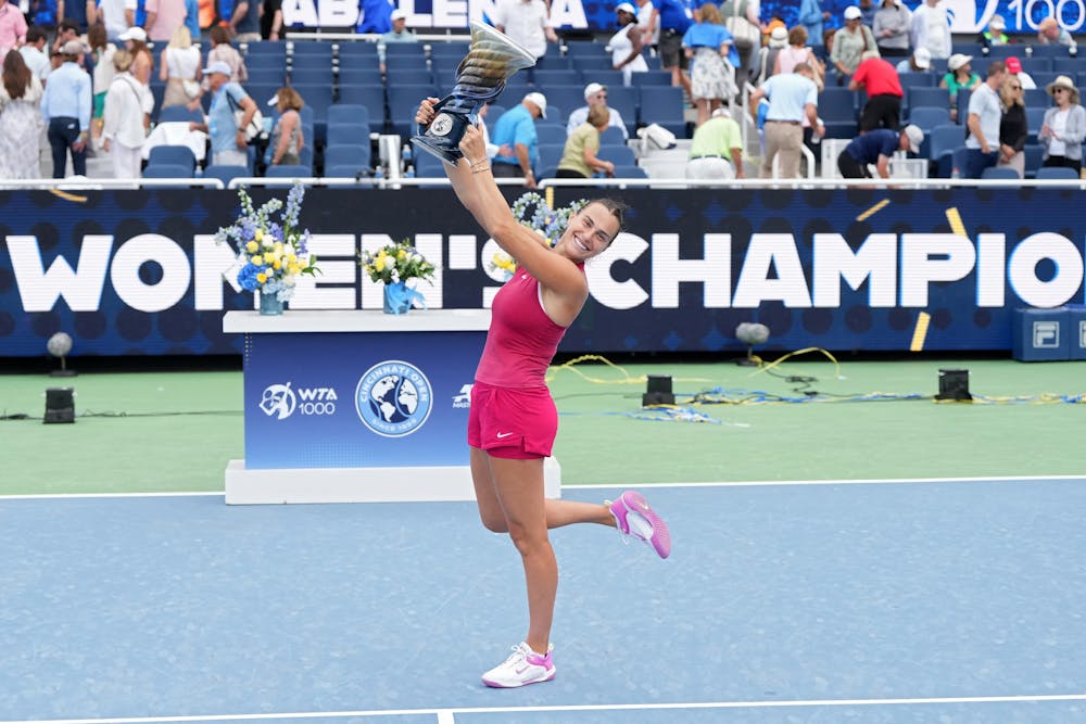 Aryna Sabalenka, WTA 1000 Cincinnati, championne