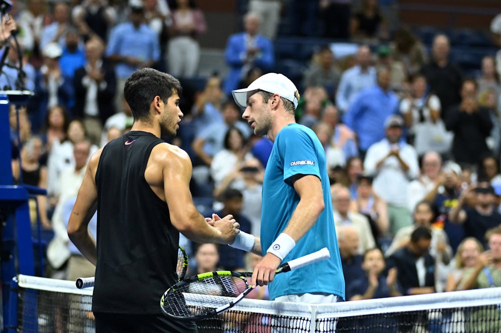 Carlos Alcaraz & Botic van de Zandschulp / 2e tour US Open 2024