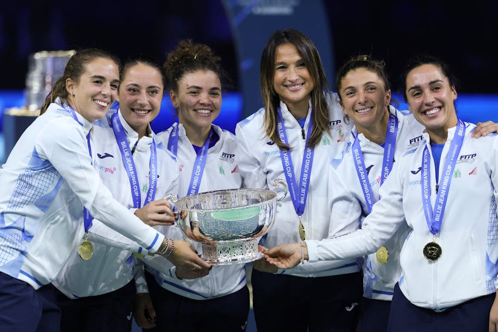 Lucia Bronzetti, Elisabetta Cocciaretto, Jasmine Paolini, Tathiana Garbin, Sara Errani & Martina Trevisan / Billie Jean King Cup 2024 Lucia Bronzetti, Elisabetta Cocciaretto, Jasmine Paolini, Tathiana Garbin, Sara Errani & Martina Trevisan / Billie Jean King Cup 2024