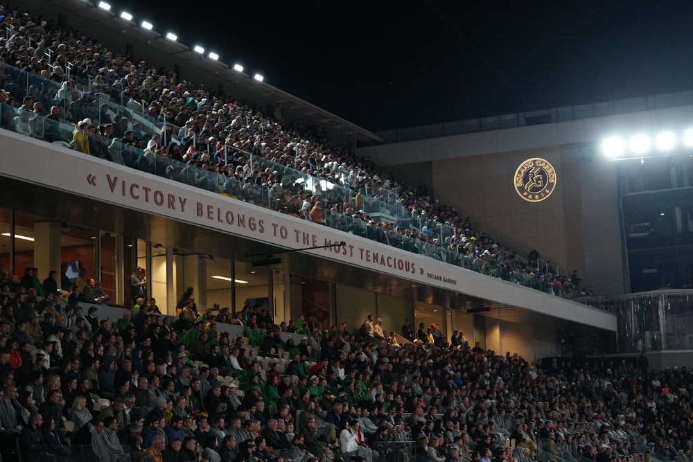 Spectateurs session de soirée / Roland-Garros 2022