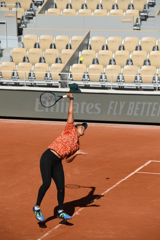 Naomi Osaka, Roland Garros 2022, practice