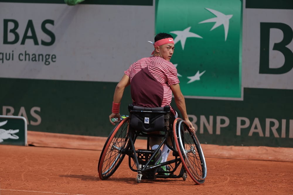 Tokito Oda, first round, men's wheelchair singles, Roland-Garros 2023