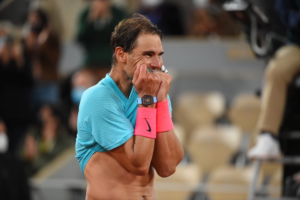 Rafael Nadal's joy after winning Roland-Garros 2020