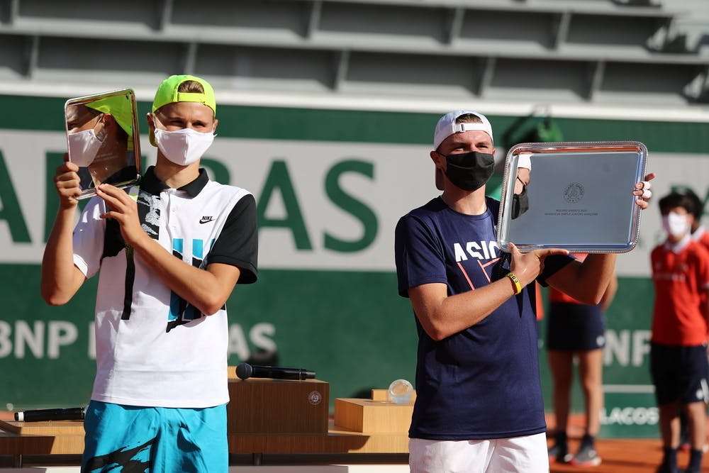 Dominic Stephan Stricker, Leandro Riedi, Roland-Garros 2020, finale simple garçons, 