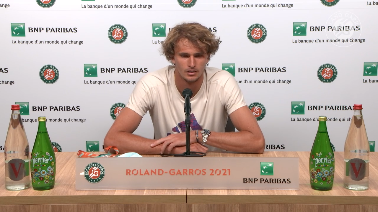 Conférence de presse Alexander Zverev / Troisième tour Roland-Garros 2021