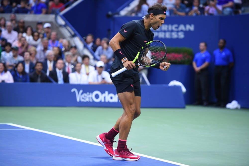 Rafael Nadal winning at the US Open 2017
