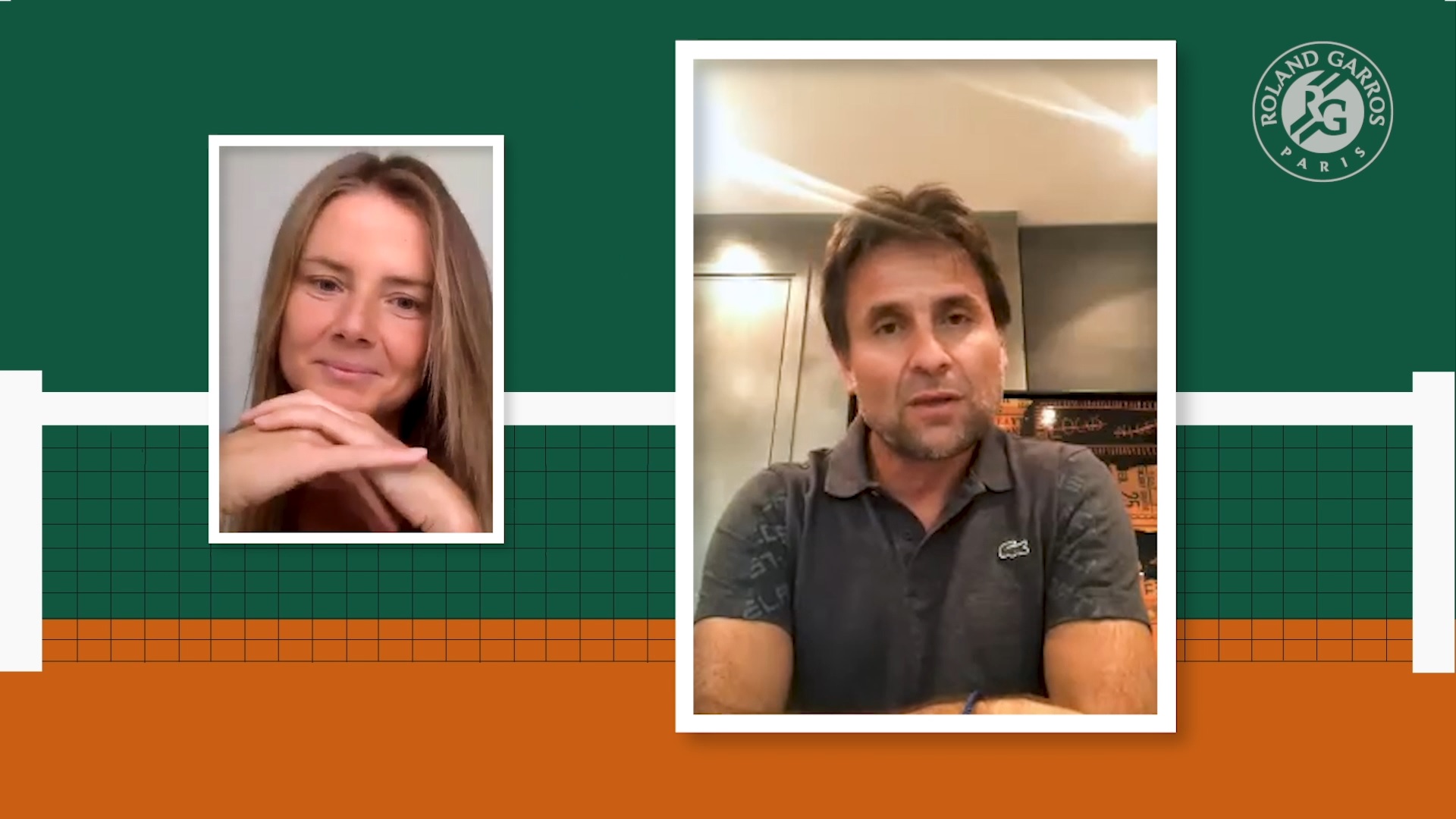 Chatting with Daniela Hantuchova : Fabrice Santoro