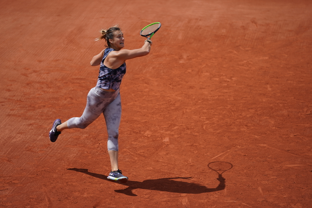 Aryna Sabalenka, Roland Garros 2021, practice