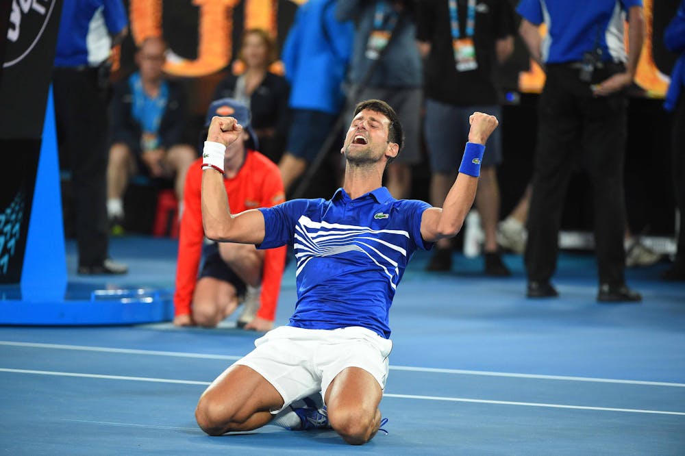 Joy for BNovak Djokovic as he wins the 2019 Australian Open