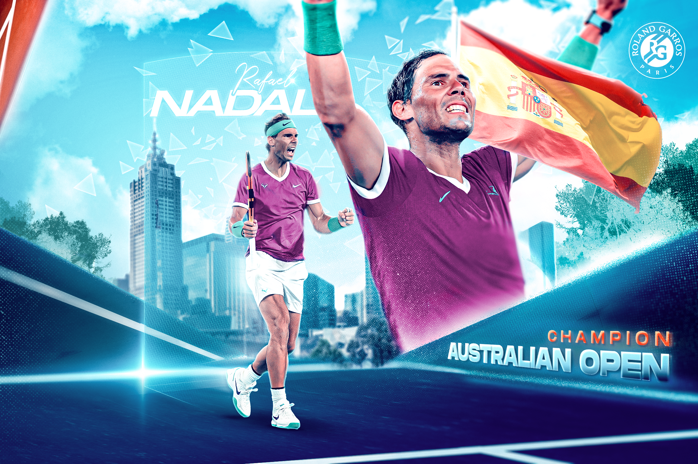 AO 2022: Rafa Redemption Complete With No.21 - Roland-Garros - The ...