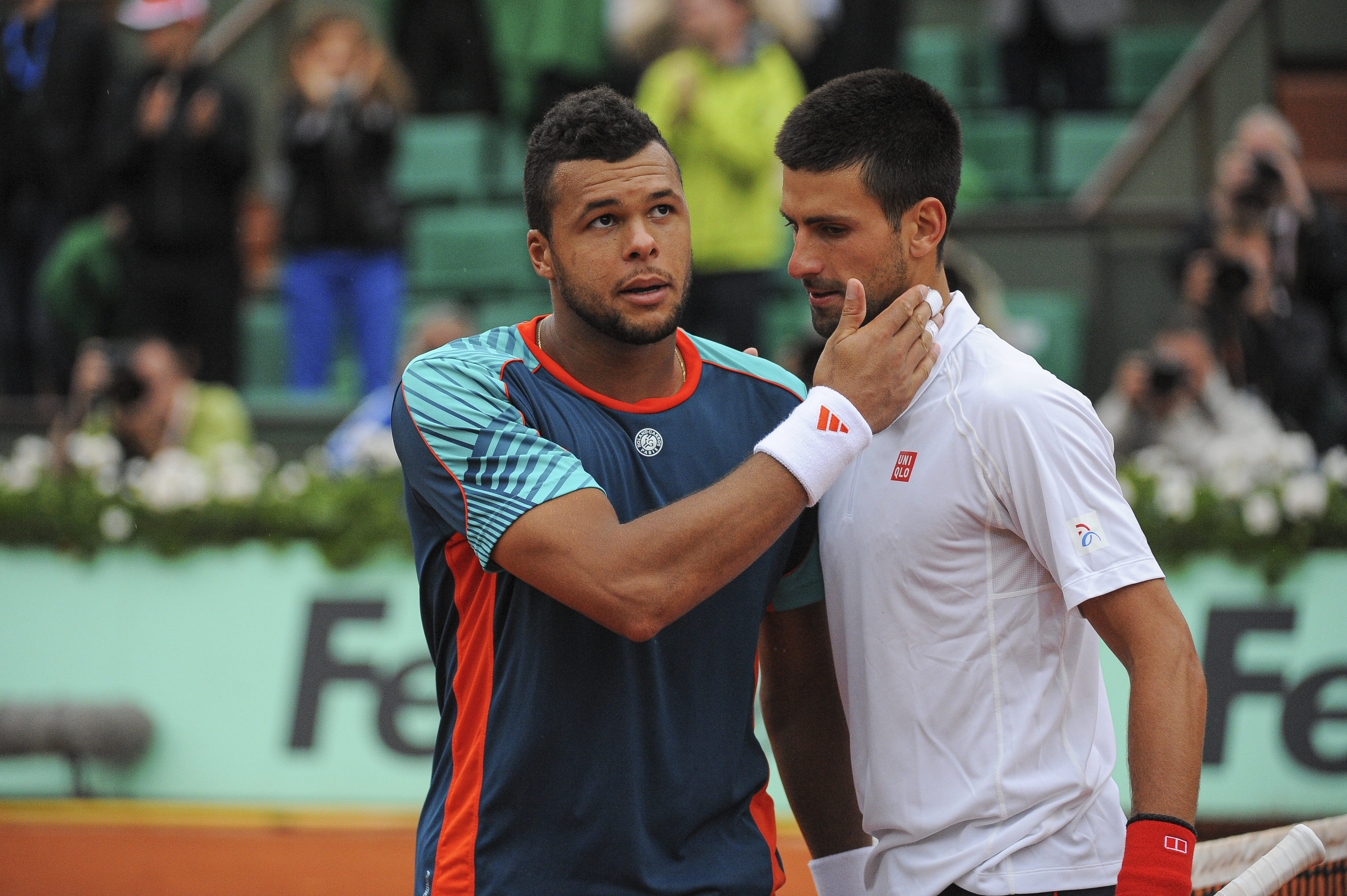 Djokovic against Tsonga at Roland-Garros 2012 (quarter-final)