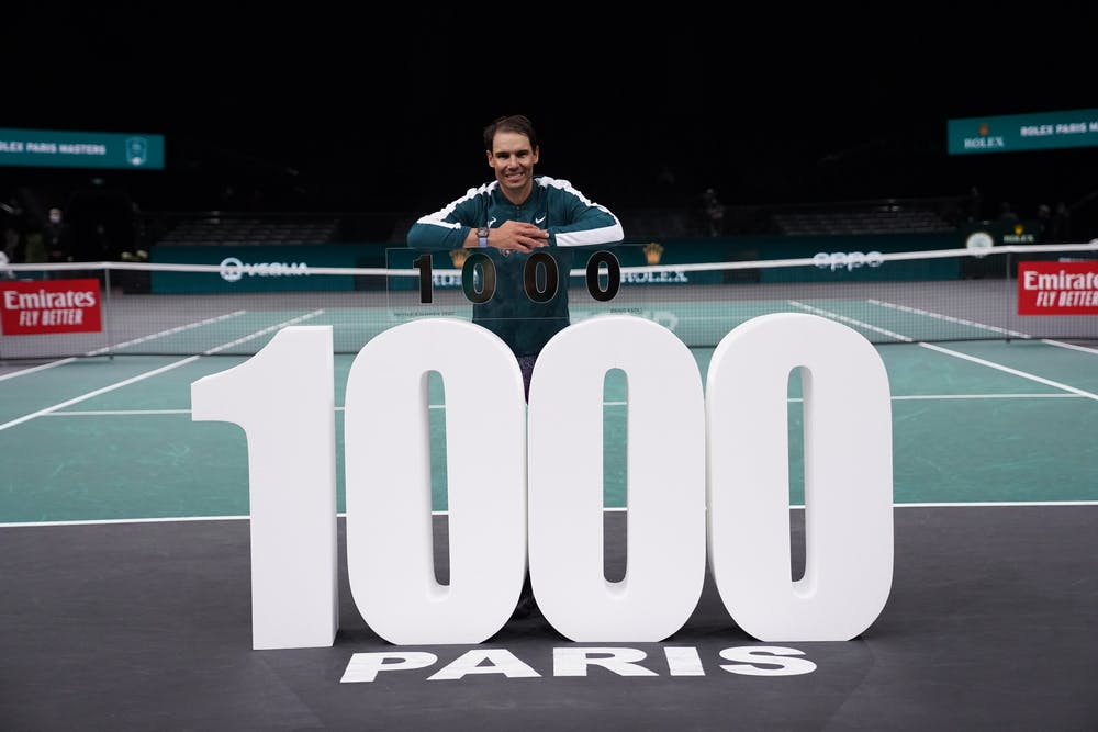 Rafael Nadal 1000 wins Rolex Paris Masters
