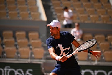 Novak Djokovic, entraînement, Roland-Garros 2022, 19/05/2022