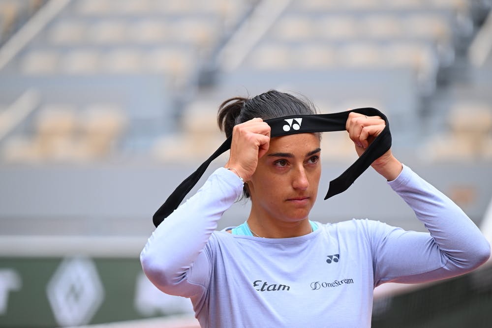 Caroline Garcia, practice, Roland-Garros 2023 