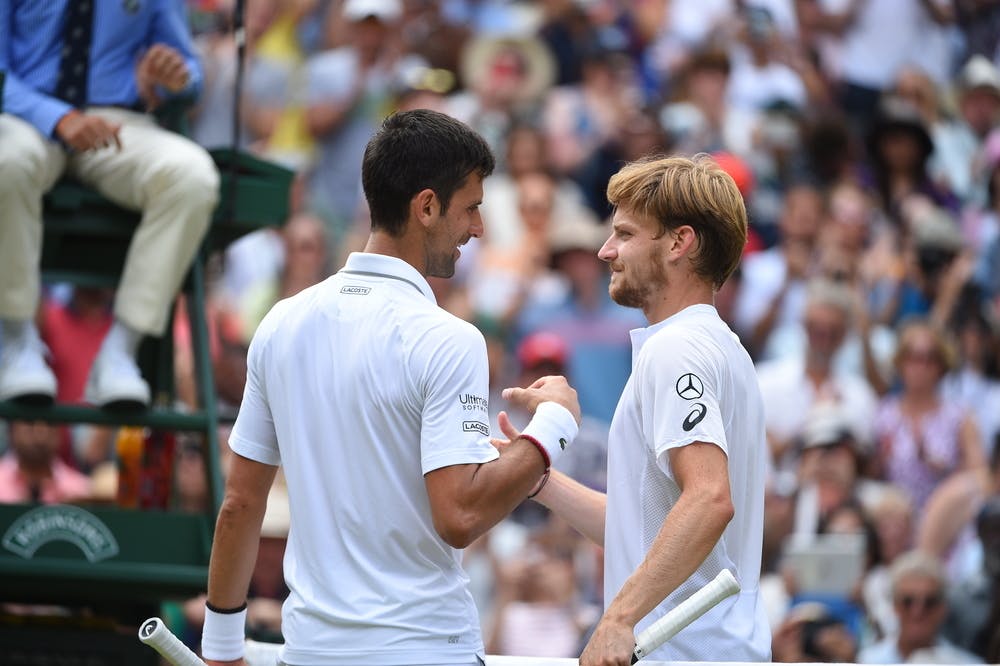 Novak Djokovic & David Goffin / Quarts de finale Wimbledon 2019