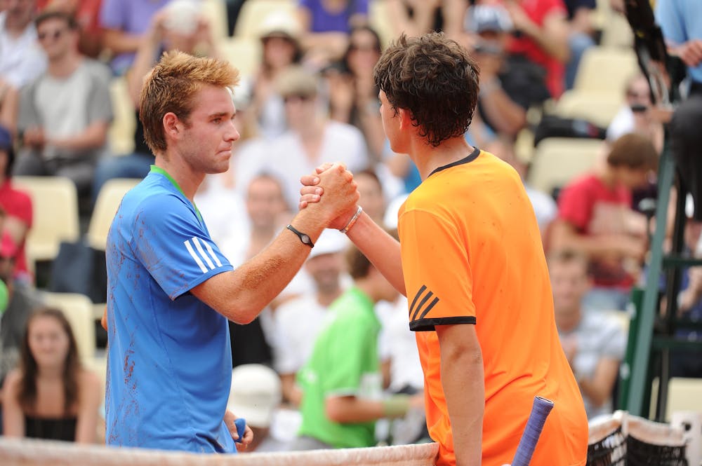 Bjorn Fratangelo and Dominic Thiem, Roland-Garros 2011 boys' final