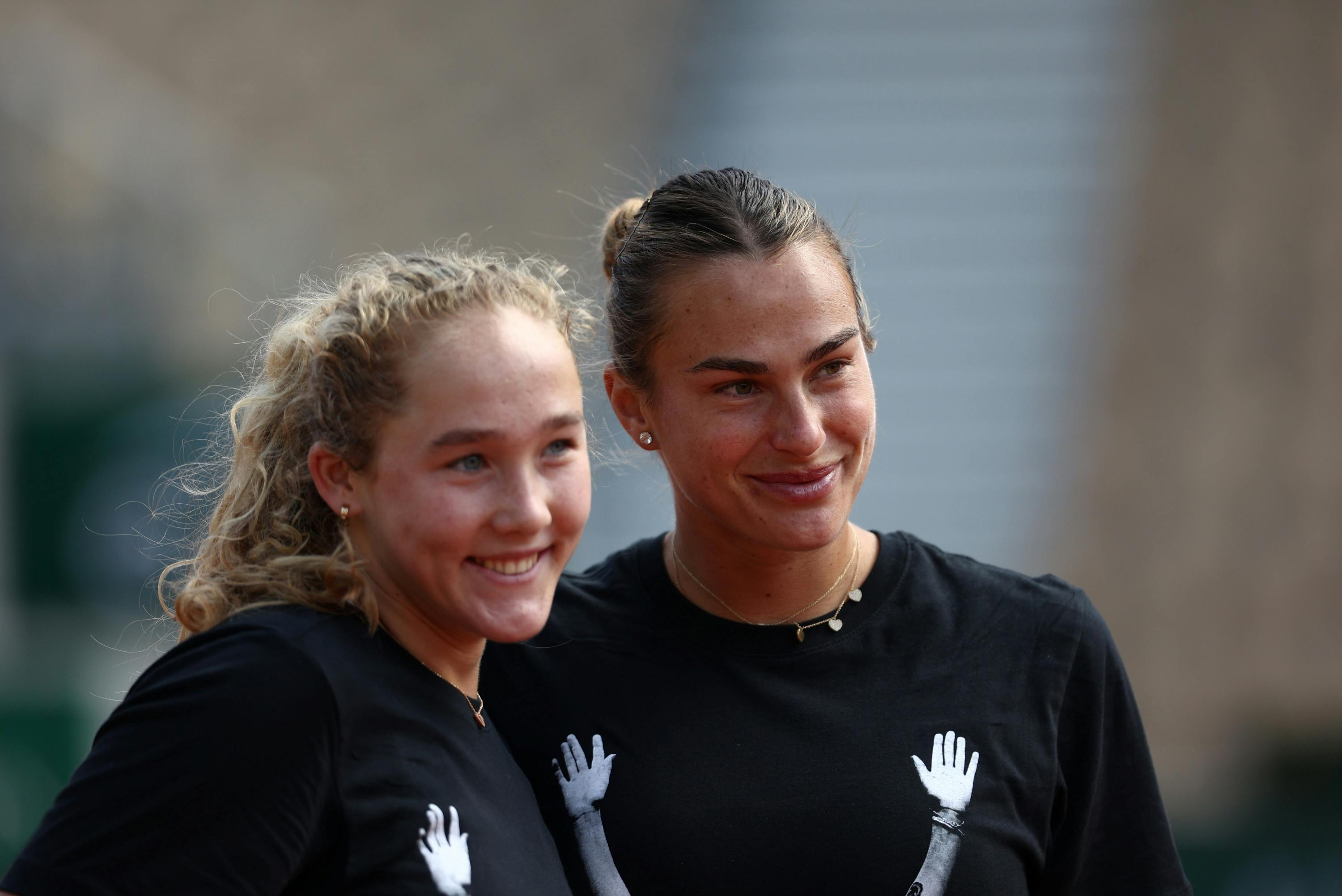 Aryna Sabalenka, Mirra Andreeva / Practice Roland-Garros 2025
