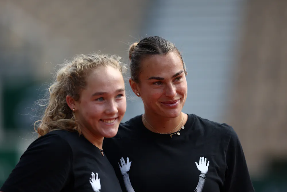 Aryna Sabalenka, Mirra Andreeva / Practice Roland-Garros 2025