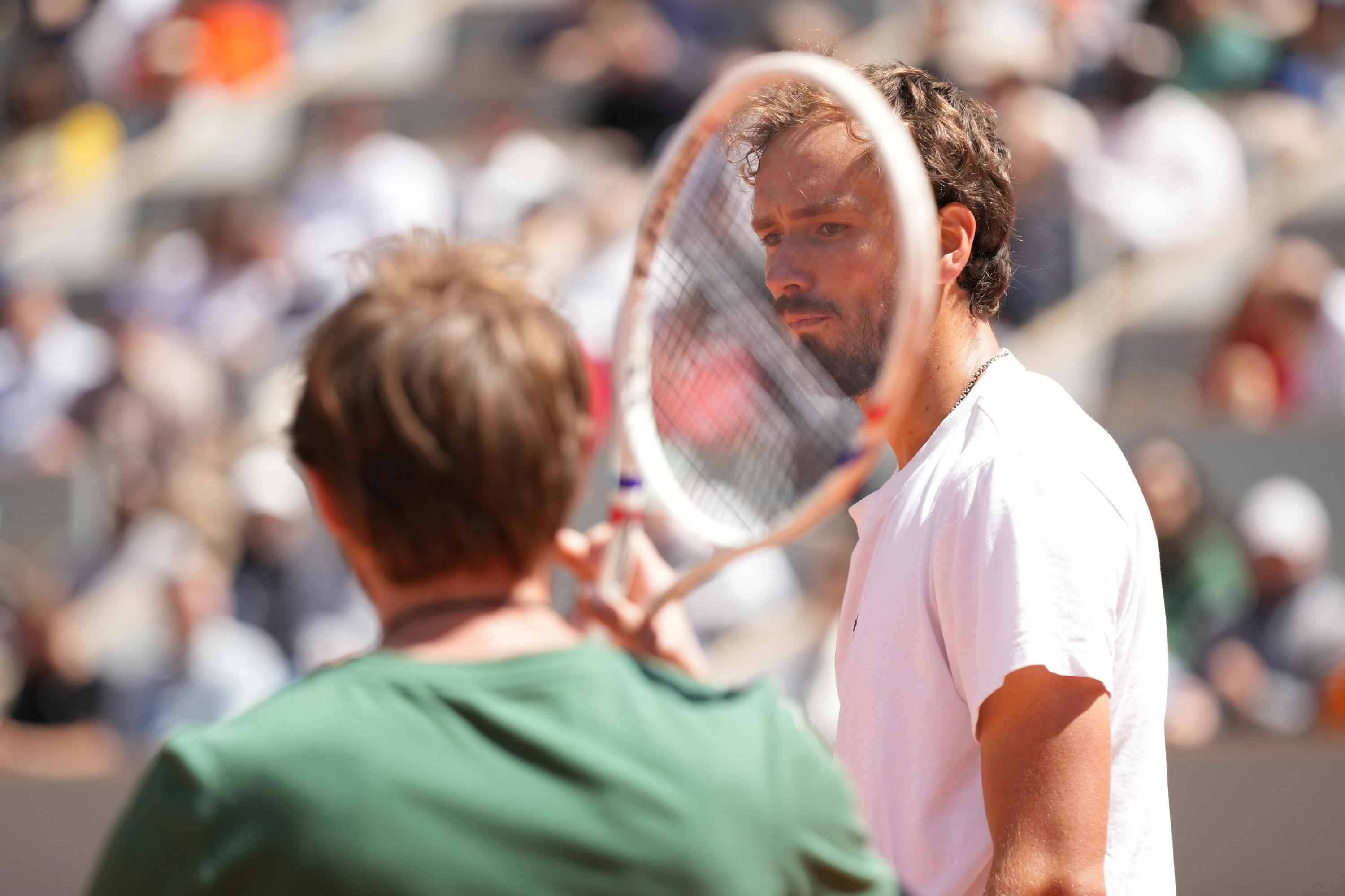 Daniil Medvedev / Practice Roland-Garros 2025