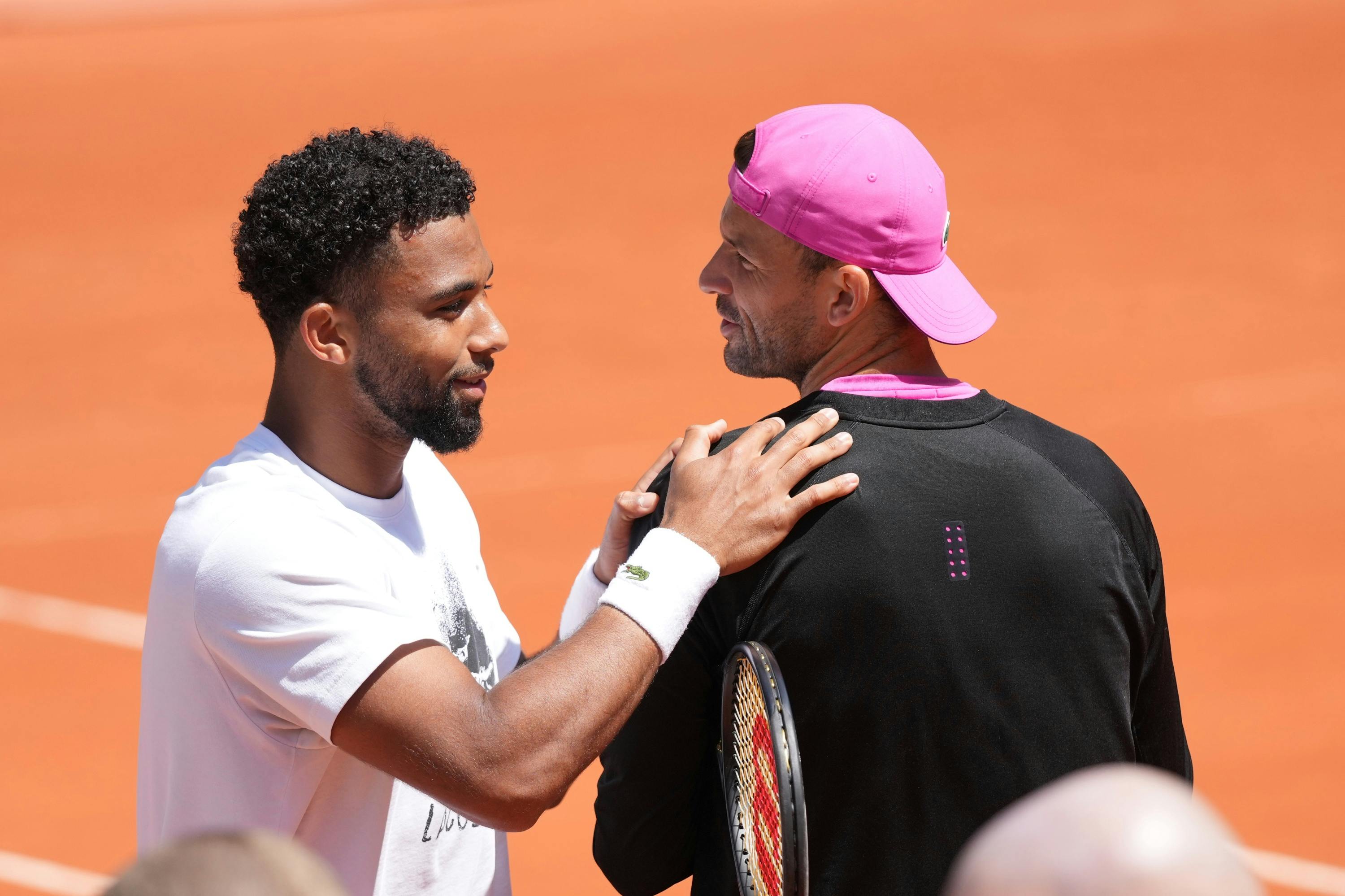 Arthur Fils, Grigor Dimitrov / Practice Roland-Garros 2025