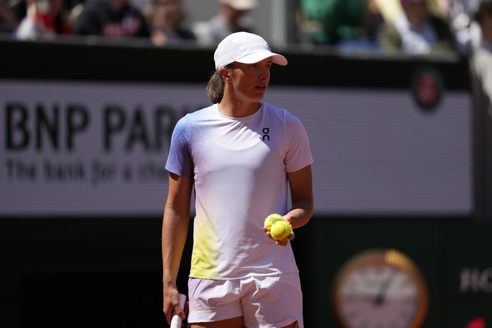 Iga Swiatek practice RG2025