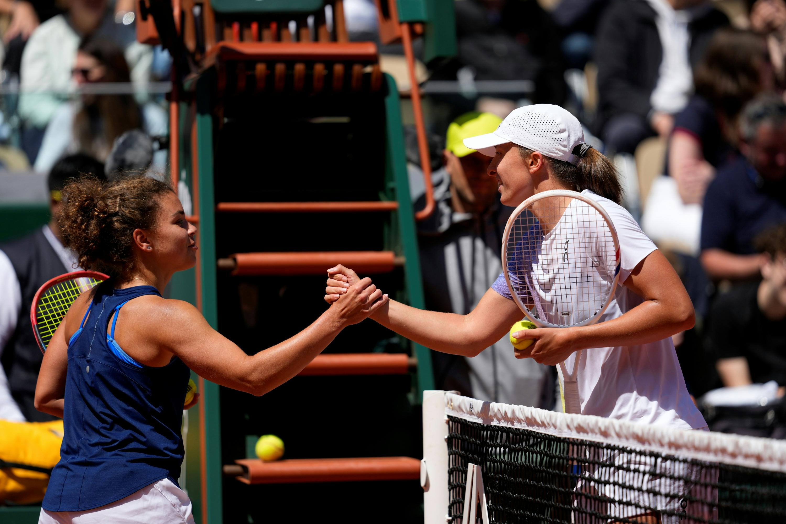 Jasmine Paolini, Iga Swiatek / Practice, Roland-Garros 2025