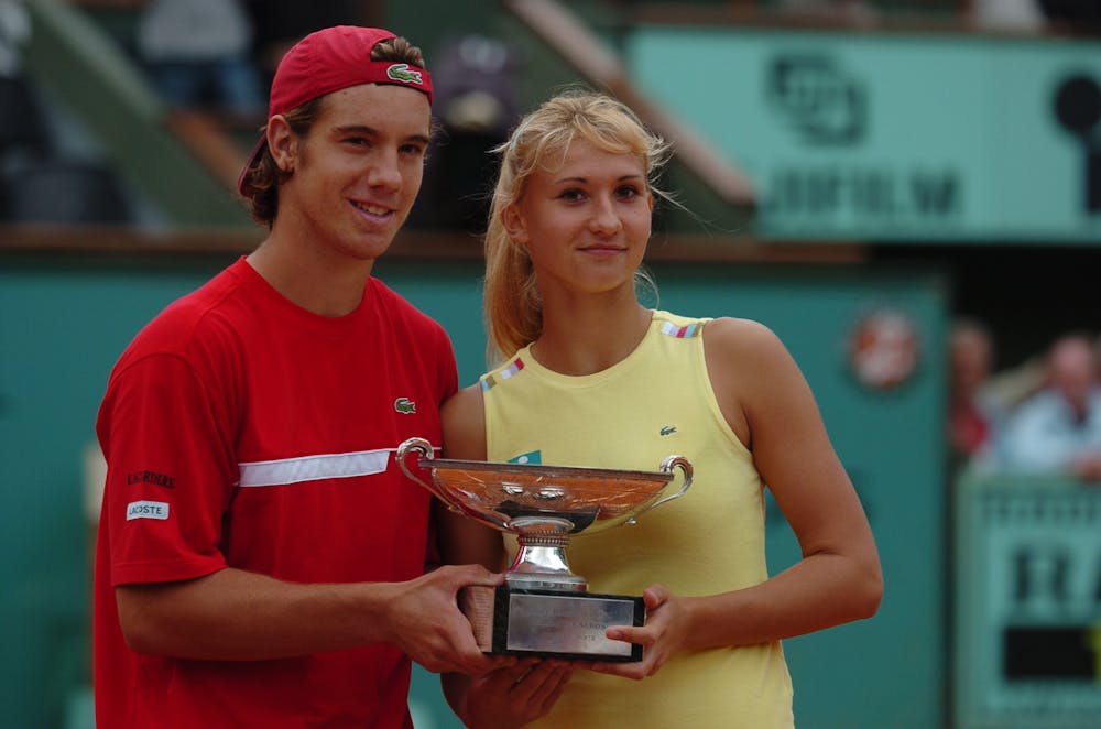  Richard Gasquet Tatiana Golovin / Double mixte Roland-Garros 2004