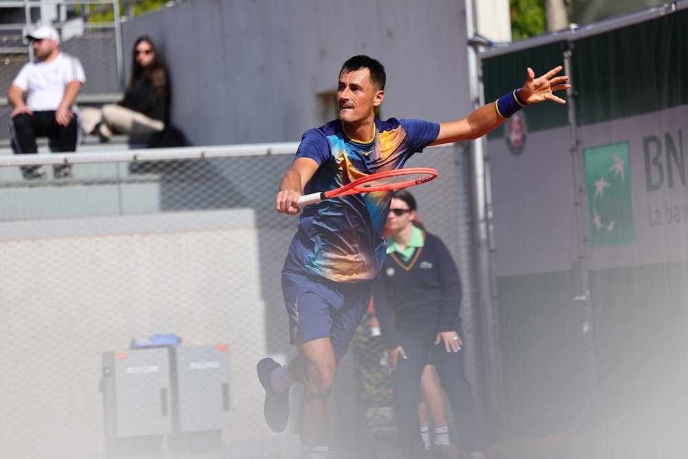 Bernard Tomic, first round qualifying Roland-Garros 2025