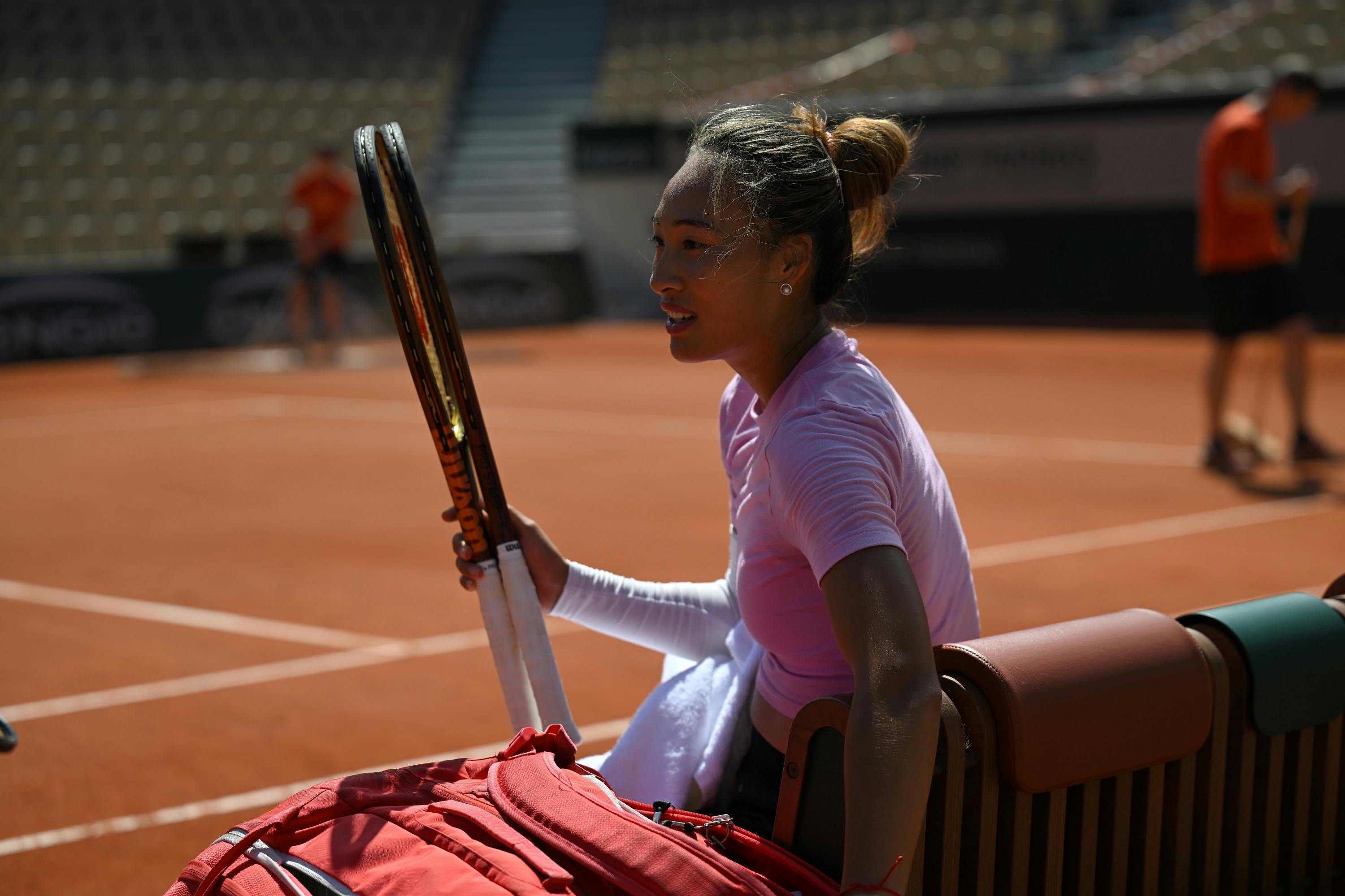 Qinwen Zheng / Practice, Roland-Garros 2025