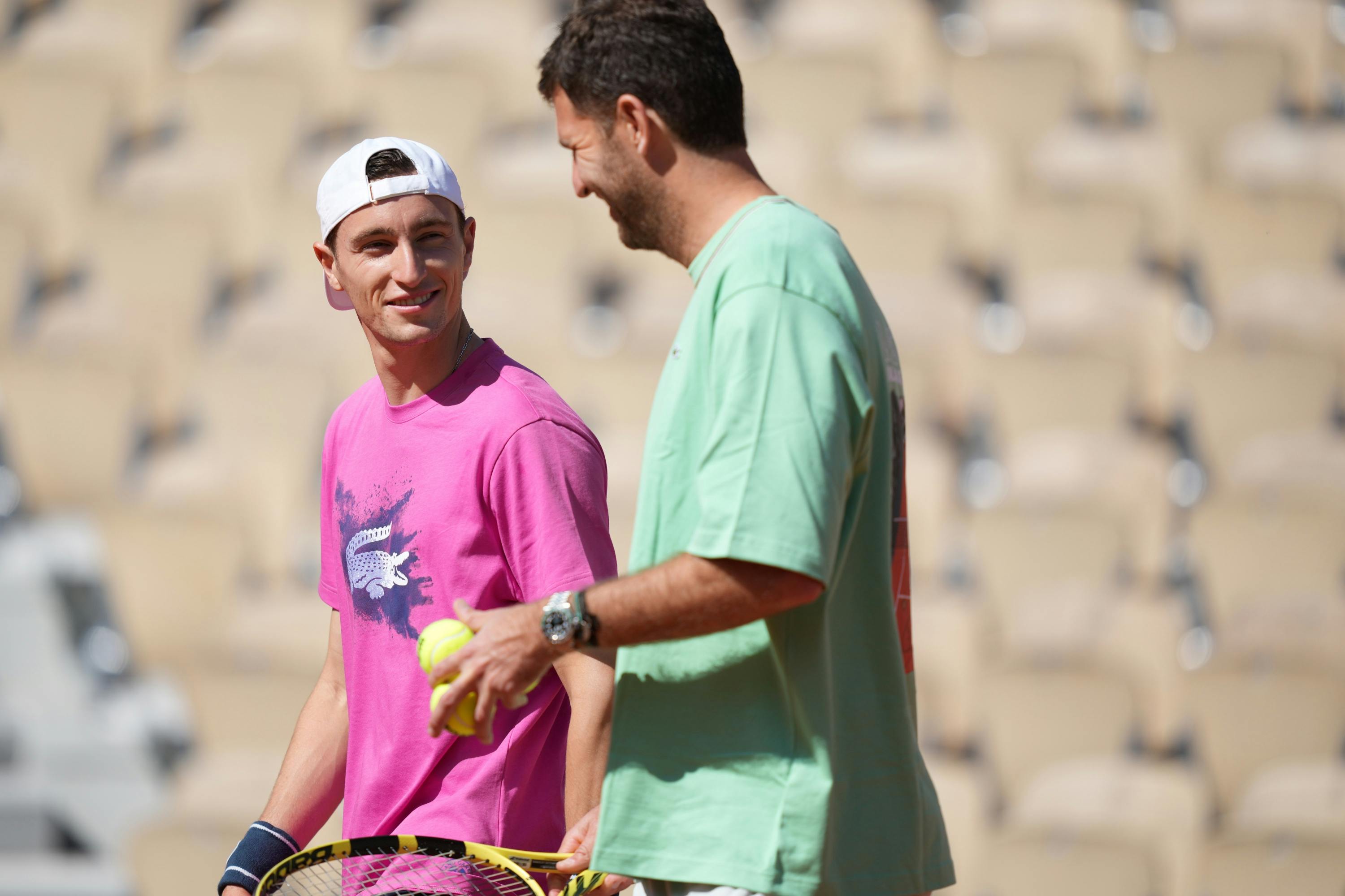 Ugo Humbert Fabrice Martin / Practice, Roland-Garros 2025