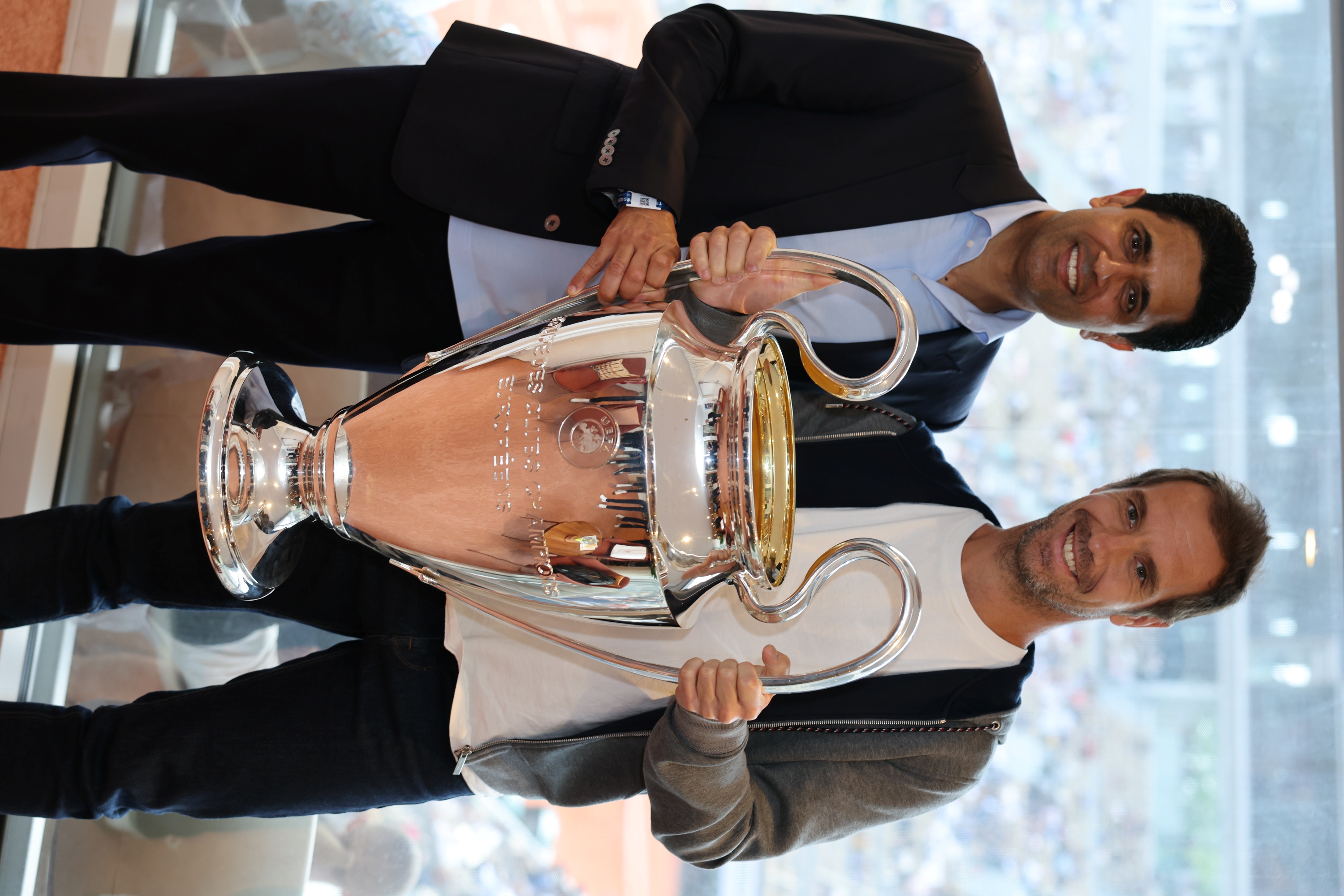 Nasser al-Khelaïfi, Richard Gasquet, Trophée Ligue des Champions / Roland-Garros 2025