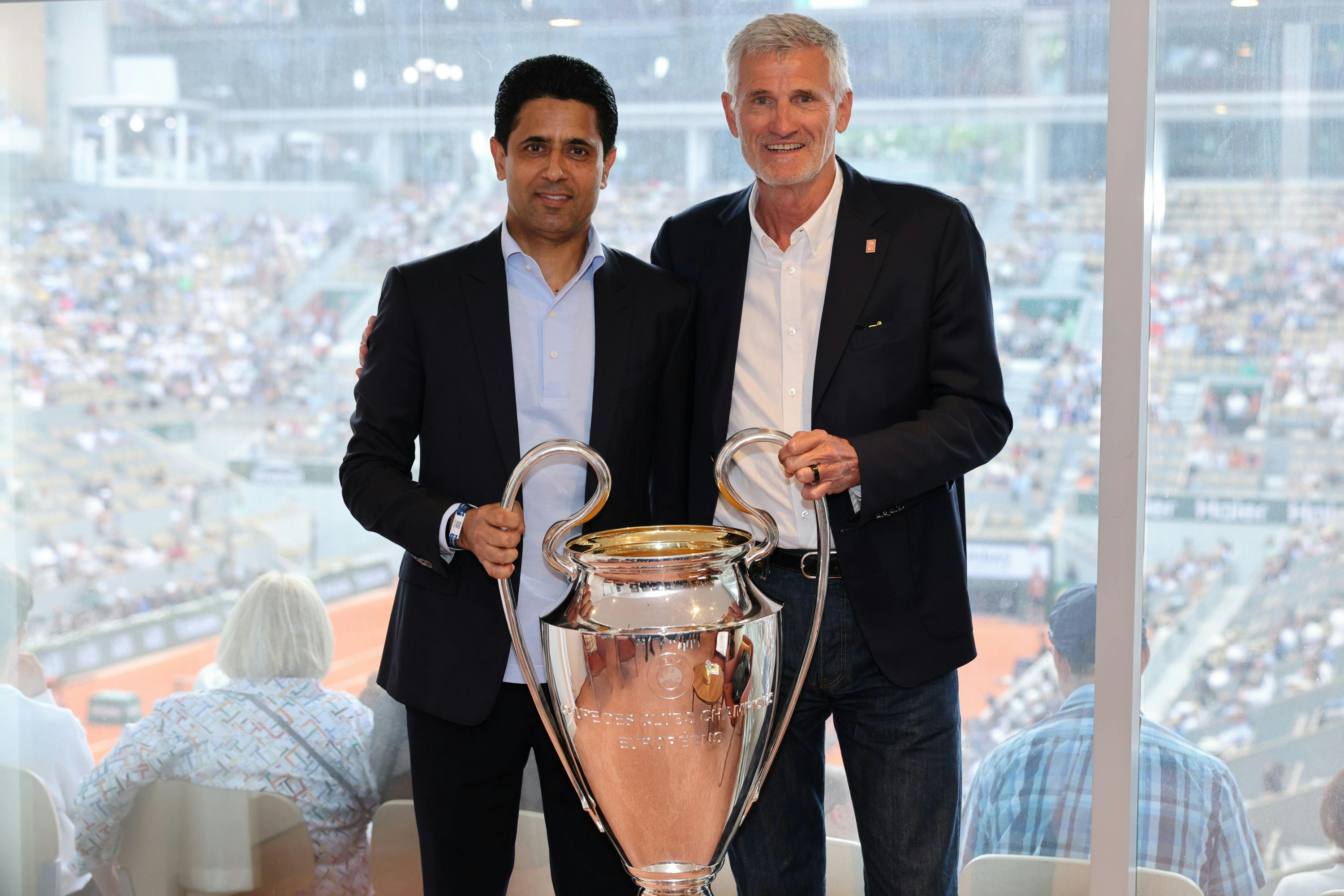 Nasser al-Khelaïfi, Gilles Moretton, Trophée Ligue des Champions / Roland-Garros 2025