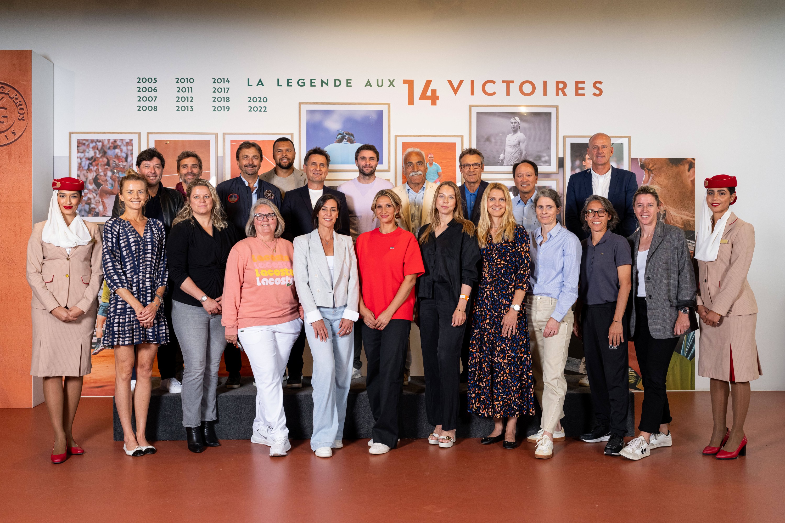 Photocall Trophée des Légendes by Emirates 2025