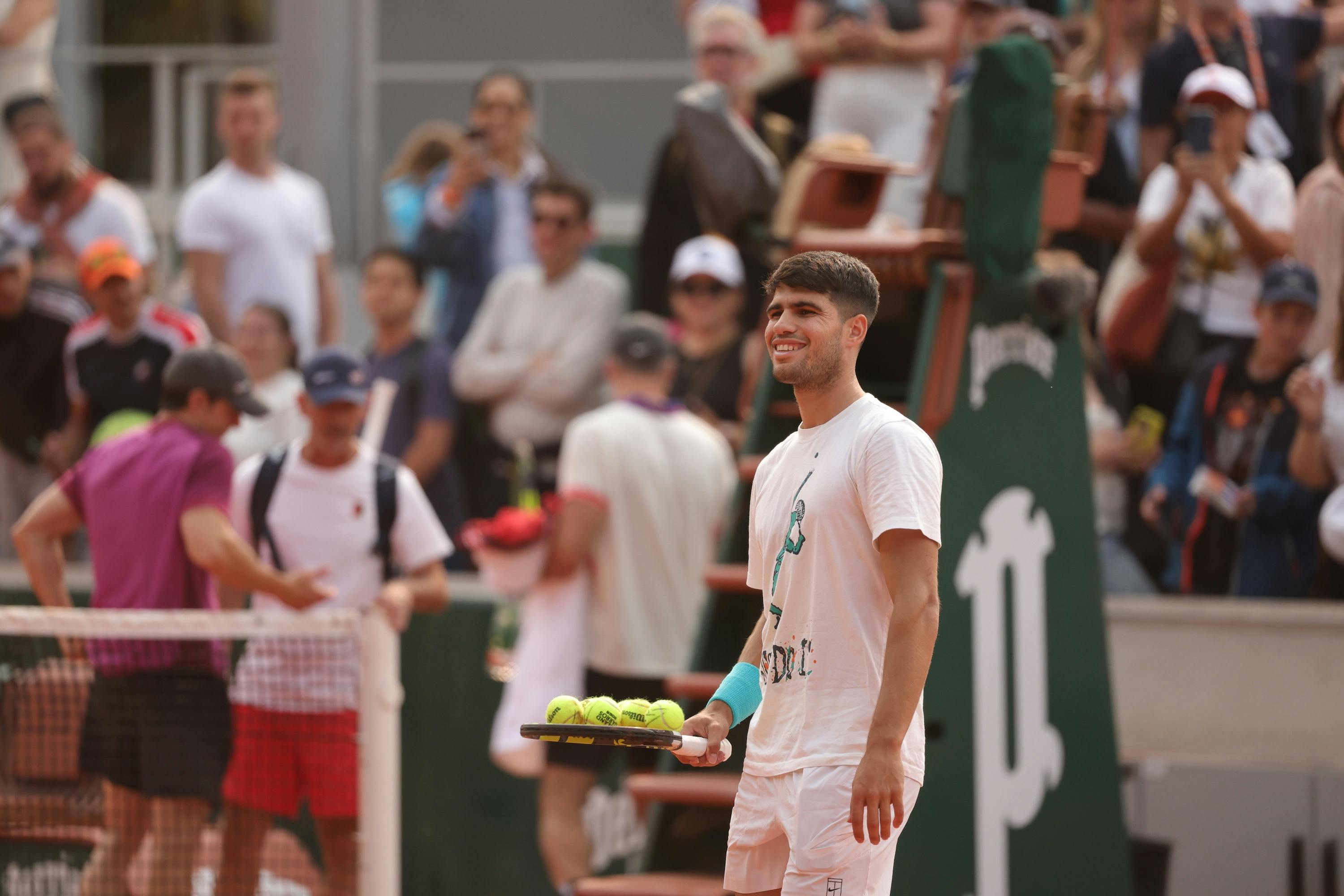 Carlos Alcaraz / Entraînement, Roland-Garros 2025
