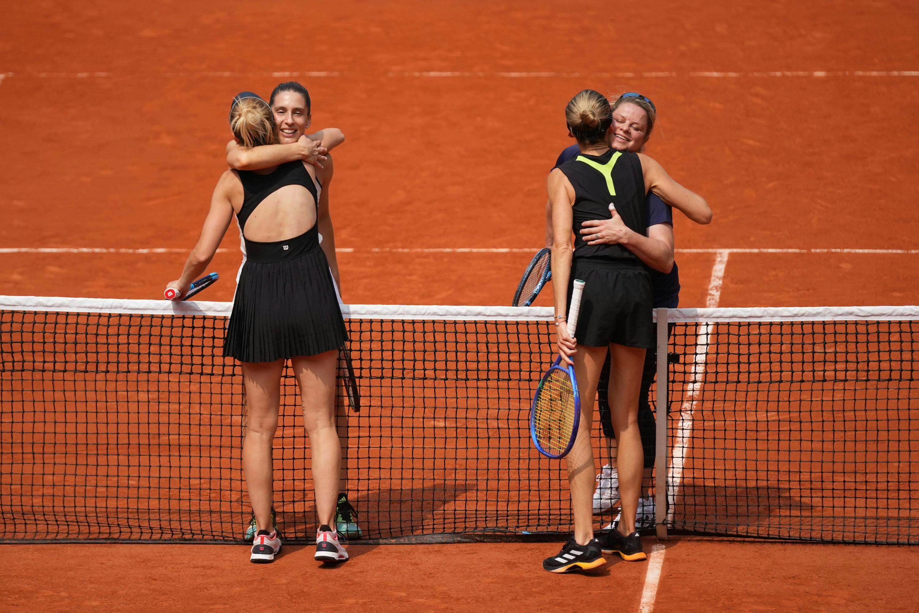 Lucie Safarova, Andrea Petkovic, Daniela Hantuchova, Kim Clijsters, Roland-Garros 2025, Double Dames Legendes