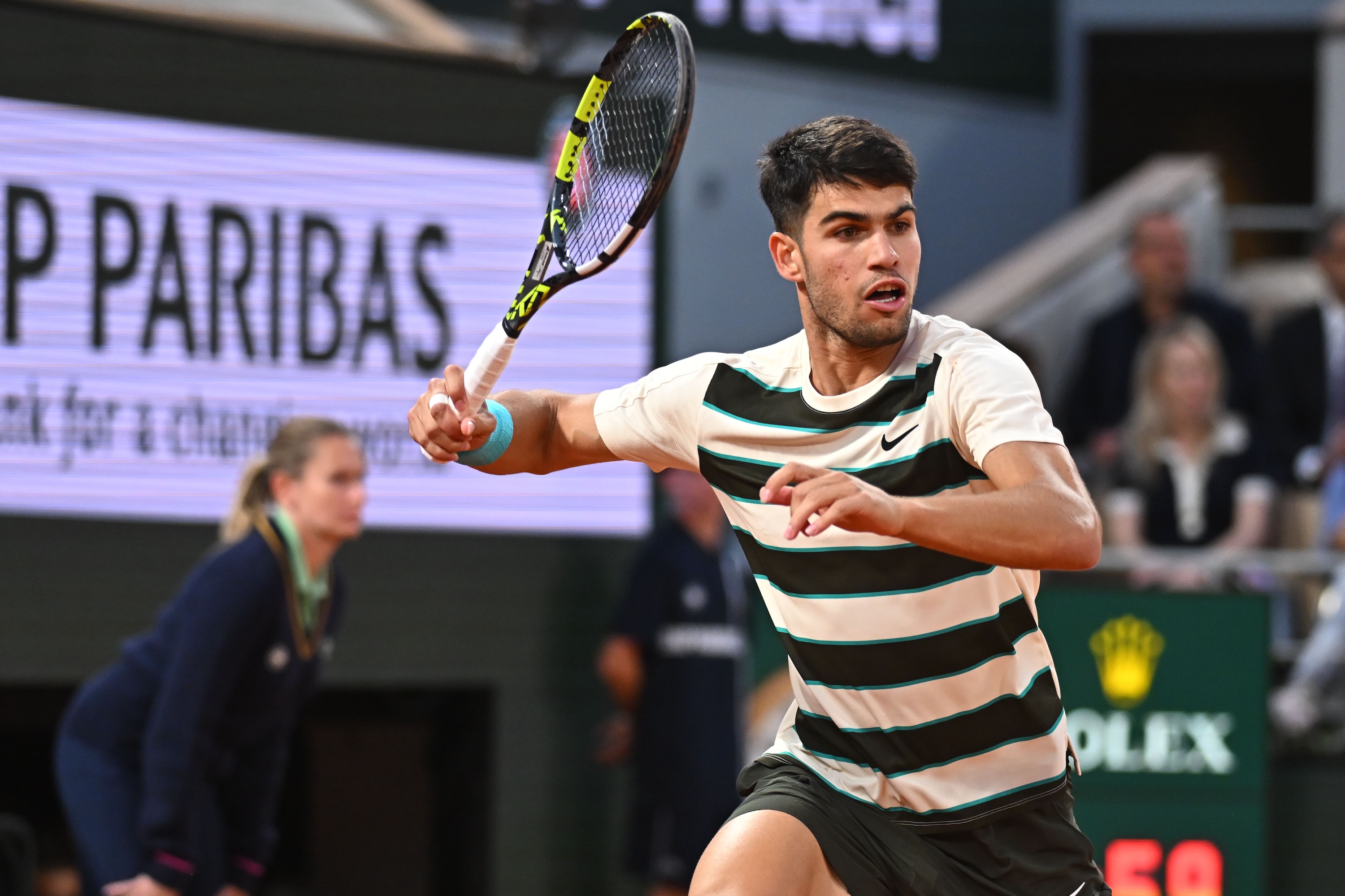 Carlos Alcaraz / Quarts de finale, Roland-Garros 2025